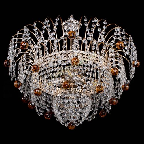 Люстра Агата Венеция №4 шар чайная в Новокузнецке Гусь Хрустальный