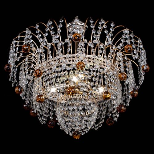 Люстра Агата Венеция №4 шар чайная в Новокузнецке Гусь Хрустальный