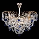 Люстра Агата Венеция №4 шар синяя в Новокузнецке