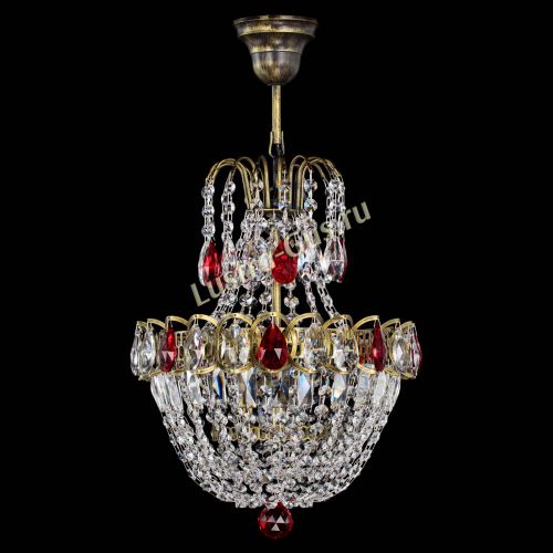 Люстра Астра №1 с подвесом под бронзу Красная в Новокузнецке Люстра Астра №1 с подвесом под бронзу Красная в Новокузнецке