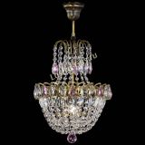 Люстра Астра №1 с подвесом под бронзу Розовая в Новокузнецке