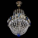 Люстра Астра №1 с подвесом под бронзу Синяя в Новокузнецке Люстра Астра №1 с подвесом под бронзу Синяя в Новокузнецке