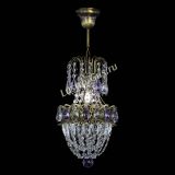 Люстра Астра №1 узкая фиолетовая под бронзу в Новокузнецке