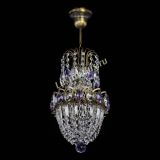 Люстра Астра №1 узкая фиолетовая под бронзу в Новокузнецке