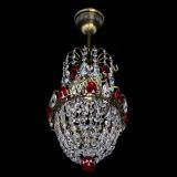 Люстра Астра №1 узкая красная под бронзу в Новокузнецке