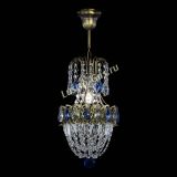 Люстра Астра №1 узкая синяя под бронзу в Новокузнецке Люстра Астра №1 узкая синяя под бронзу в Новокузнецке