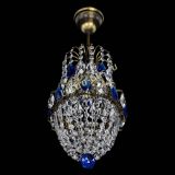 Люстра Астра №1 узкая синяя под бронзу в Новокузнецке Люстра Астра №1 узкая синяя под бронзу в Новокузнецке