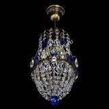 Люстра Астра №1 узкая синяя под бронзу в Новокузнецке Люстра Астра №1 узкая синяя под бронзу в Новокузнецке