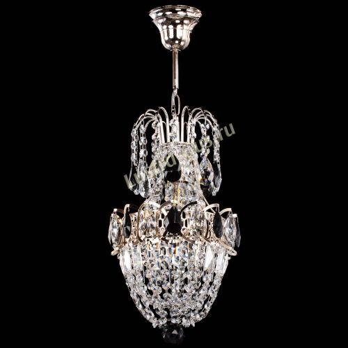 Люстра Астра №1 узкая черная в Новокузнецке Гусь Хрустальный