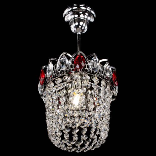Люстра Астра ажур №1 красная в Новокузнецке Гусь Хрустальный