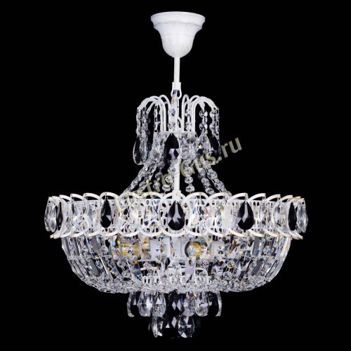 Люстра Астра Белая с подвесом черная в Новокузнецке Люстра Астра Белая с подвесом черная в Новокузнецке