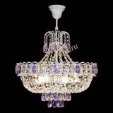 Люстра Астра Белая с подвесом фиолетовая в Новокузнецке