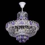 Люстра Астра Белая с подвесом фиолетовая в Новокузнецке