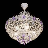 Люстра Астра Белая с подвесом фиолетовая в Новокузнецке