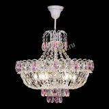 Люстра Астра Белая с подвесом розовая в Новокузнецке