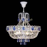 Люстра Астра Белая с подвесом синяя в Новокузнецке Люстра Астра Белая с подвесом синяя в Новокузнецке