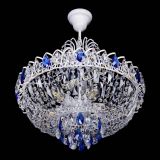 Люстра Астра Белая с подвесом синяя в Новокузнецке Люстра Астра Белая с подвесом синяя в Новокузнецке