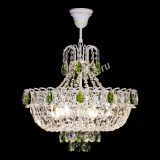 Люстра Астра Белая с подвесом зеленая в Новокузнецке Люстра Астра Белая с подвесом зеленая в Новокузнецке