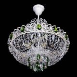 Люстра Астра Белая с подвесом зеленая в Новокузнецке Люстра Астра Белая с подвесом зеленая в Новокузнецке