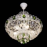 Люстра Астра Белая с подвесом зеленая в Новокузнецке Люстра Астра Белая с подвесом зеленая в Новокузнецке