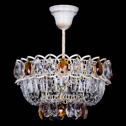 Люстра Астра Бутон №1 Чайная - белая с подвесом в Новокузнецке Гусь Хрустальный