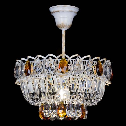 Люстра Астра Бутон №1 Чайная - белая с подвесом в Новокузнецке Гусь Хрустальный