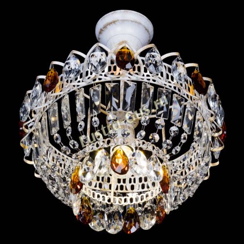 Люстра Астра Бутон №1 Чайная - белая с подвесом в Новокузнецке Гусь Хрустальный