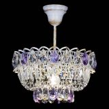 Люстра Астра Бутон №1 Фиолетовая - белая с подвесом в Новокузнецке