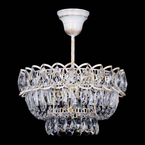 Люстра Астра Бутон №1 белая с подвесом  в Новокузнецке Гусь Хрустальный