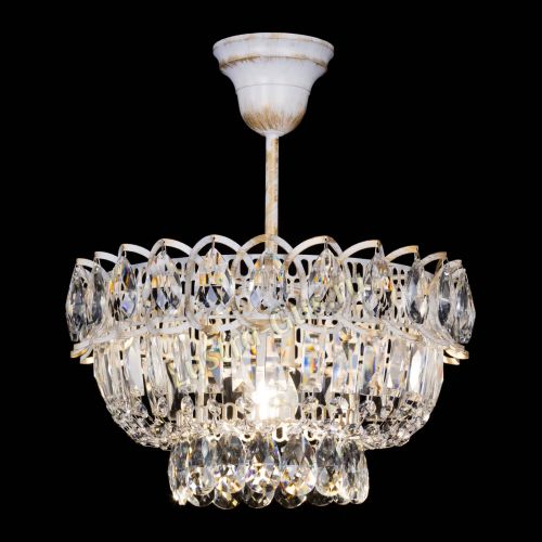 Люстра Астра Бутон №1 белая с подвесом  в Новокузнецке Гусь Хрустальный