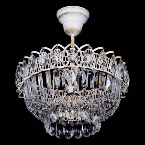 Люстра Астра Бутон №1 белая с подвесом  в Новокузнецке Гусь Хрустальный