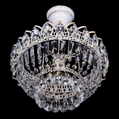 Люстра Астра Бутон №1 белая с подвесом  в Новокузнецке Гусь Хрустальный