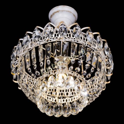 Люстра Астра Бутон №1 белая с подвесом  в Новокузнецке Гусь Хрустальный