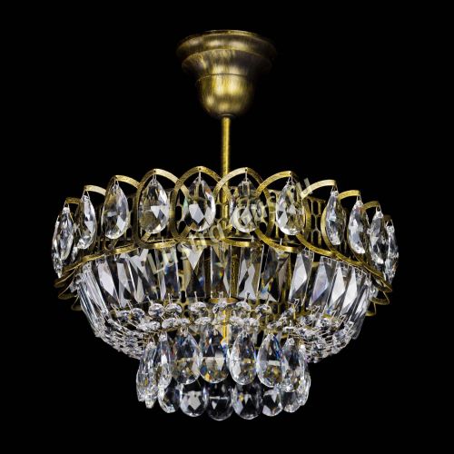 Люстра Астра Бутон №1 с подвесом под бронзу в Новокузнецке Гусь Хрустальный