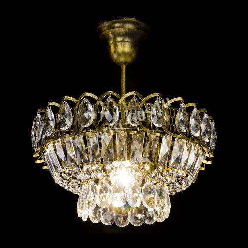 Люстра Астра Бутон №1 с подвесом под бронзу в Новокузнецке Гусь Хрустальный