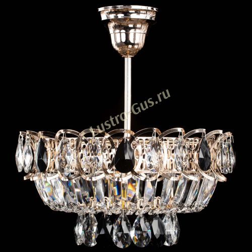 Люстра Астра Бутон №1 с подвесом Черная в Новокузнецке Гусь Хрустальный