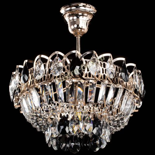 Люстра Астра Бутон №1 с подвесом Черная в Новокузнецке Гусь Хрустальный