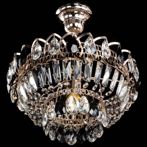 Люстра Астра Бутон №1 с подвесом Черная в Новокузнецке Гусь Хрустальный