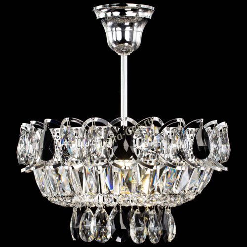 Люстра Астра Бутон №1 с подвесом Черная в Новокузнецке Гусь Хрустальный