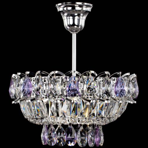 Люстра Астра Бутон №1 с подвесом Фиолетовая в Новокузнецке Гусь Хрустальный