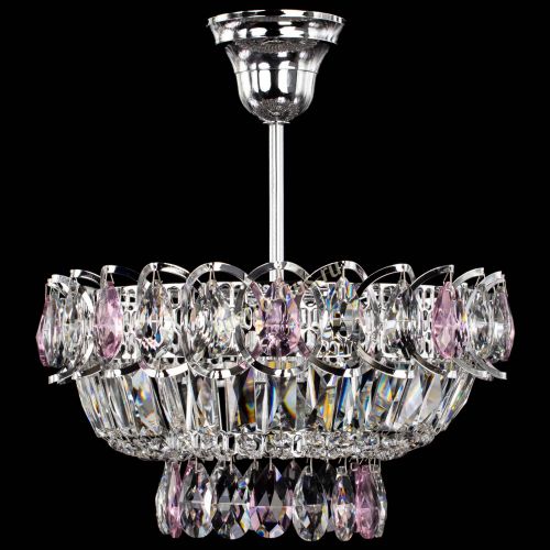 Люстра Астра Бутон №1 с подвесом Розовая в Новокузнецке Гусь Хрустальный