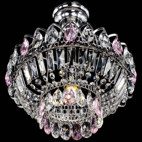 Люстра Астра Бутон №1 с подвесом Розовая в Новокузнецке Гусь Хрустальный