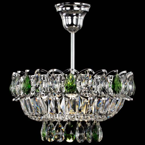 Люстра Астра Бутон №1 с подвесом Зеленая в Новокузнецке Гусь Хрустальный