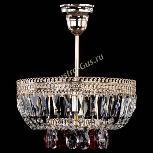 Люстра Астра Флоренция №1 мини красная в Новокузнецке Гусь Хрустальный