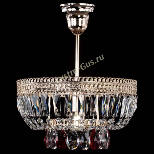 Люстра Астра Флоренция №1 мини красная в Новокузнецке Гусь Хрустальный