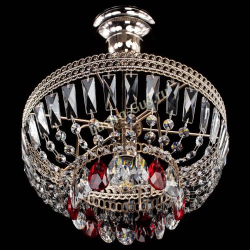 Люстра Астра Флоренция №1 мини красная в Новокузнецке Гусь Хрустальный