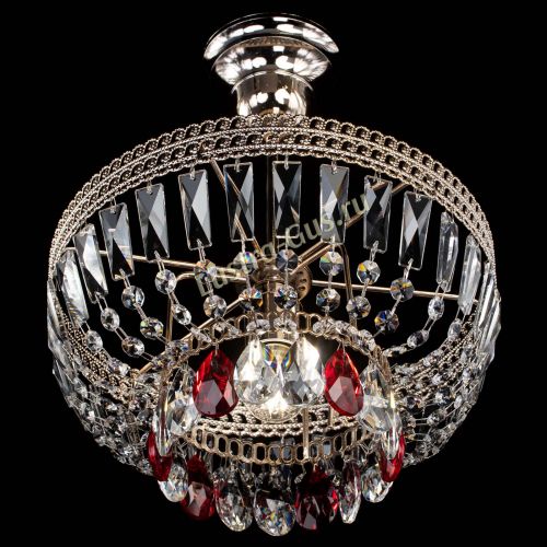 Люстра Астра Флоренция №1 мини красная в Новокузнецке Гусь Хрустальный