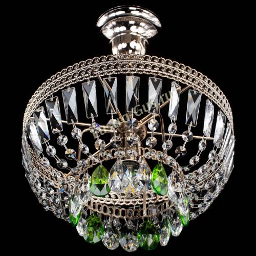 Люстра Астра Флоренция №1 мини зеленая в Новокузнецке Гусь Хрустальный