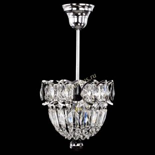 Люстра хрустальная Астра Купол №1 с подвесом Черная