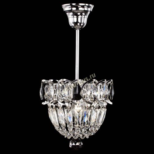 Люстра Астра Купол №1 с подвесом Черная в Новокузнецке Гусь Хрустальный